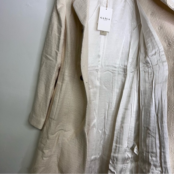 New Gaala Isabella Double Breasted Tweed Coat - Picture 12 of 16